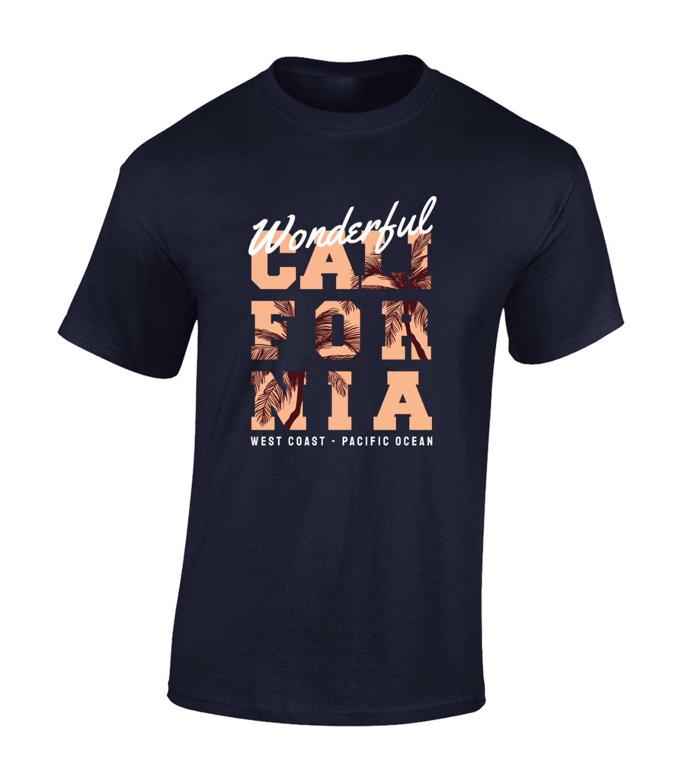 WONDERFUL CALIFORNIA MENS T SHIRT USA SUMMER HOLIDAY CLOTHING CASUAL TOP gallery