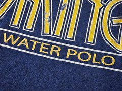 Santa Monica High School SAMOHI Vikings Water Polo Vintage T Shirt Blue cotton L