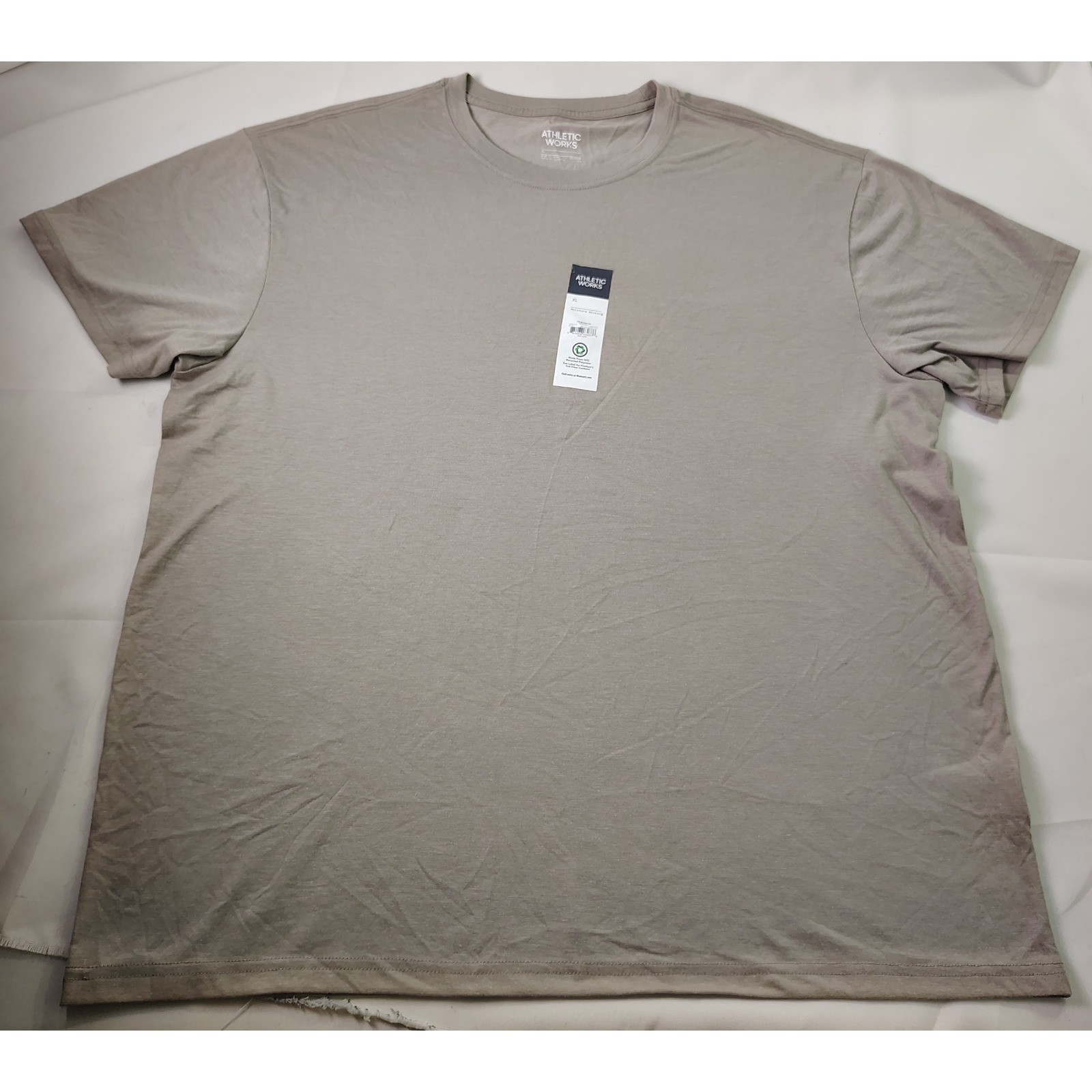 NWT Athletic Works Dri Works Performance Workout Gym Tee Birch Grey T-Shirt XL gallery