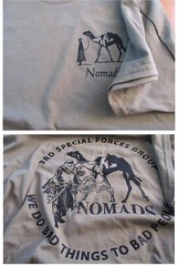 3rd Special Forces Group NOMADS T-Shirt Large Military US Ultra Cotton 6oz