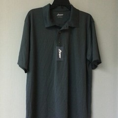Men’s Paragon Large Proof UPF 30+ Sun Gray Polo Short Sleeve Shirt NWT