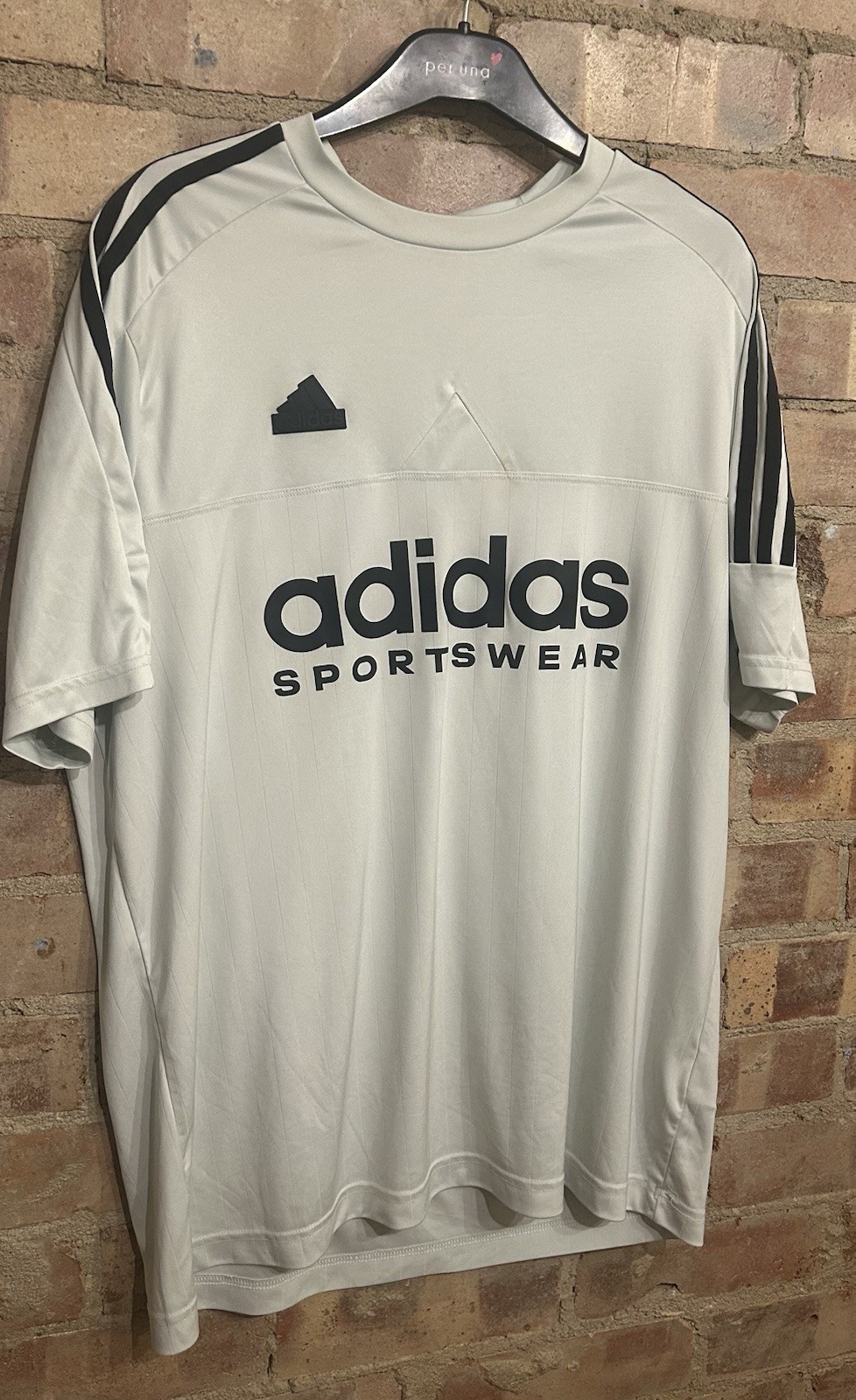 Adidas Sportswear Tiro Mens T-Shirt Size XL 44” Mint 100% Recycled Polyester gallery