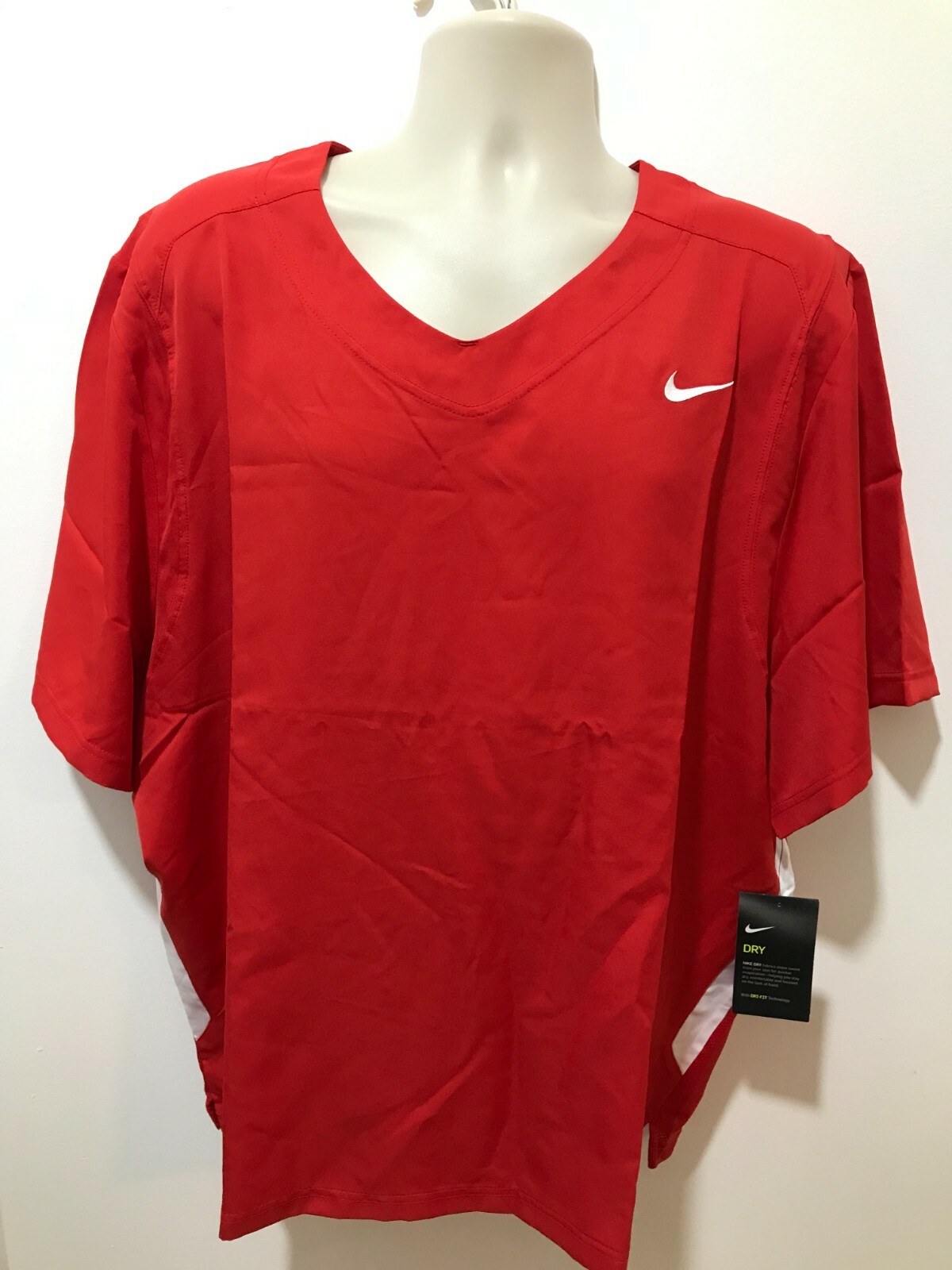 Nike Dry-Fit Men’s XL Scarlet/White Team Untouchable Speed Jersey T-shirt $55