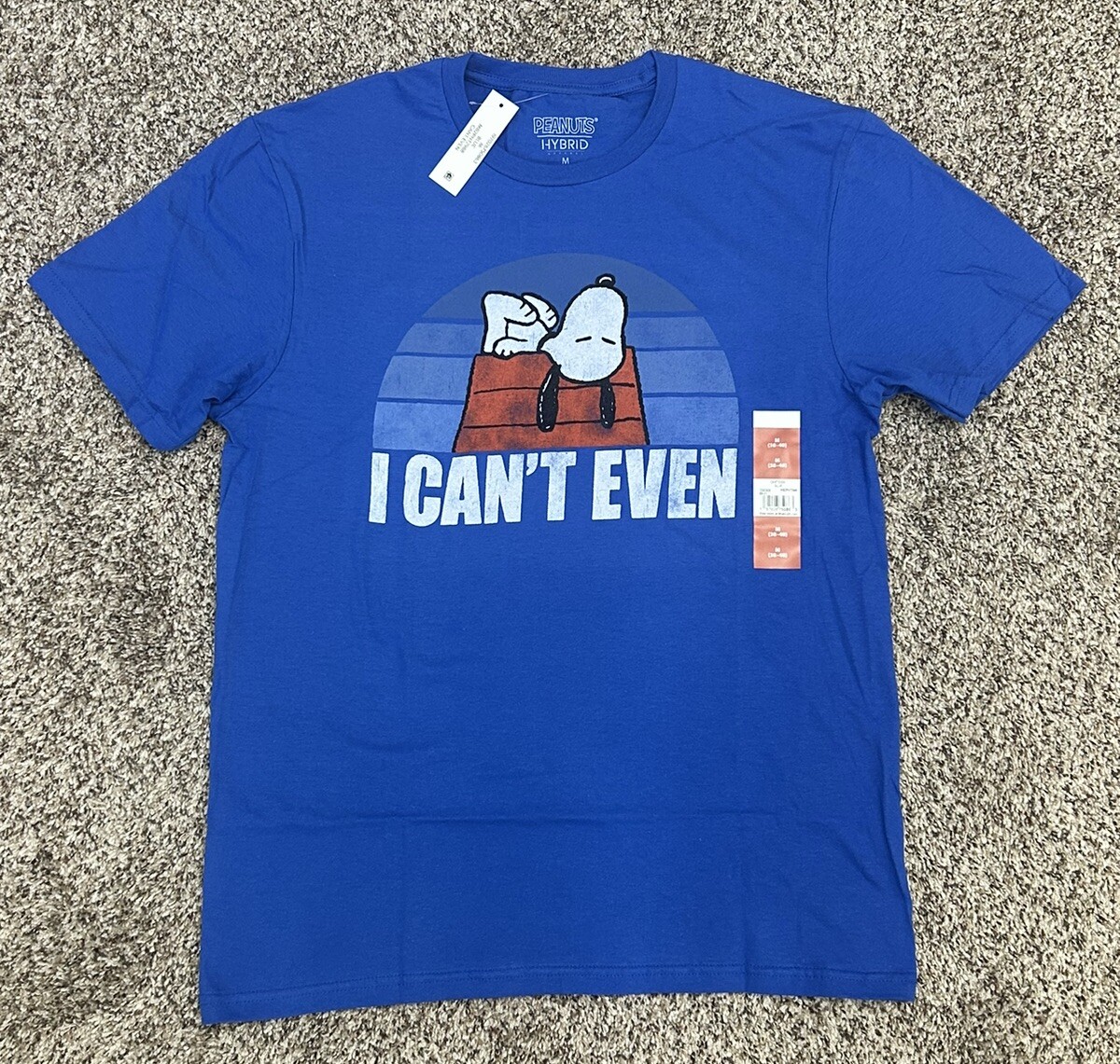New Snoopy Peanuts Royal Blue T-shirt Tee Unisex Size MEDIUM gallery