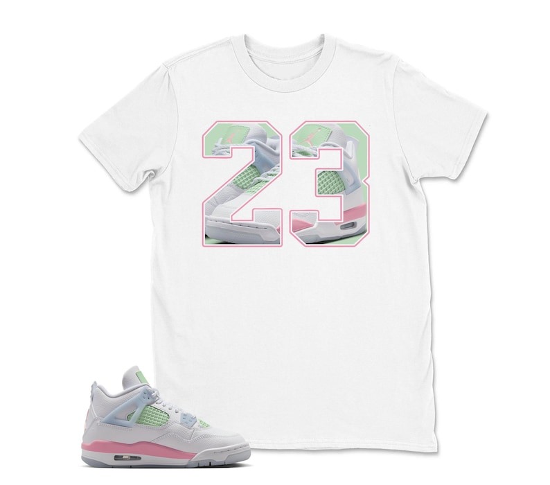 4 Retro Valentines Day 2026 GS Medium Soft Pink Blue Green T Shirt Match Number gallery