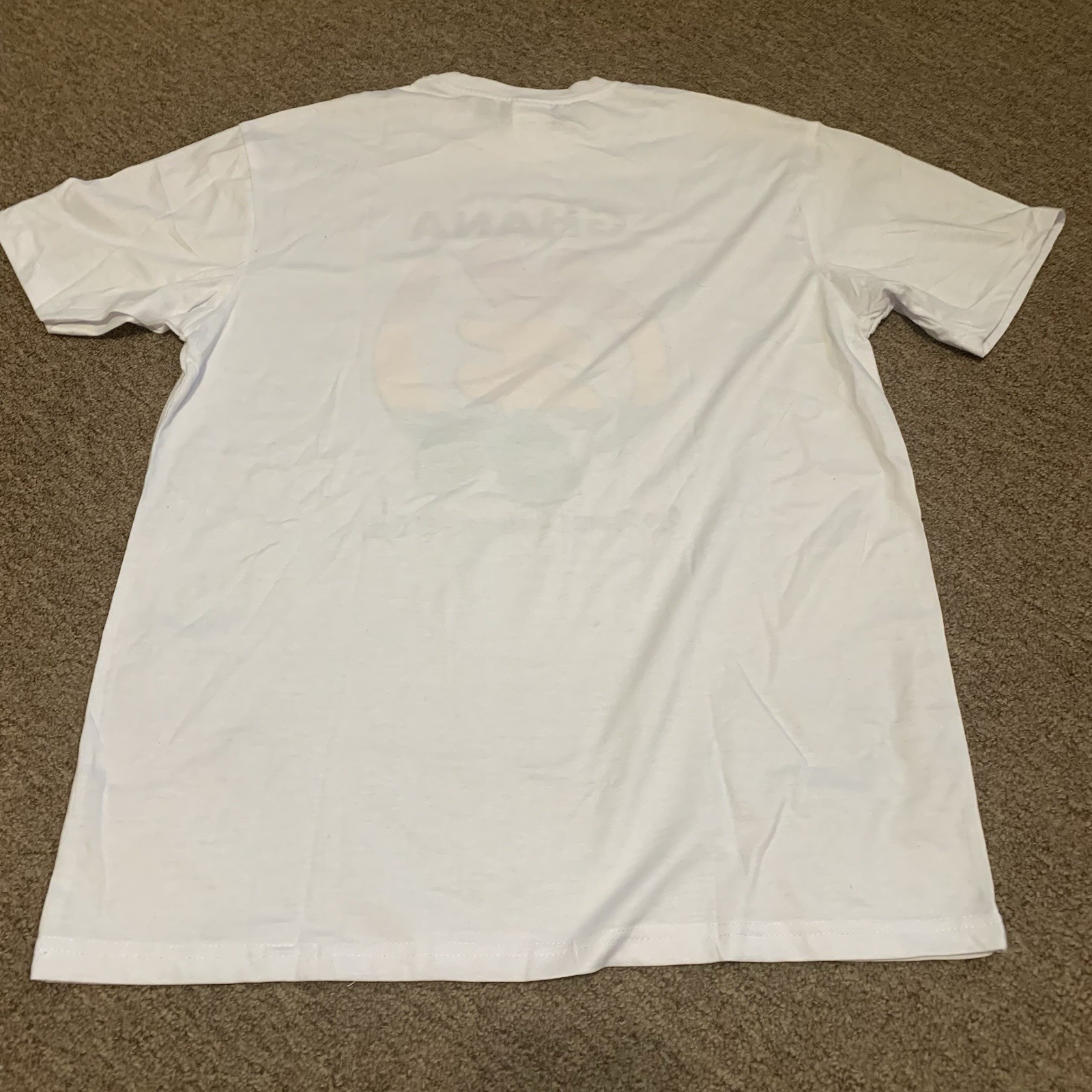 Mens White Ghana T-shirt Size XL Hoyk Awim Cotton gallery
