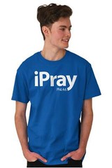 I Pray Religious Philippians Christian Bible Womens or Mens Crewneck T Shirt Tee
