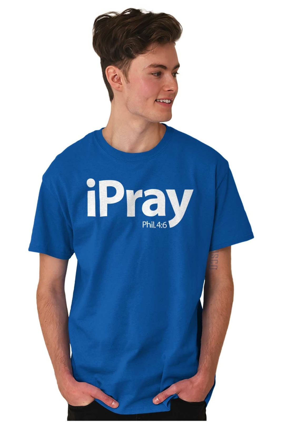 I Pray Religious Philippians Christian Bible Womens or Mens Crewneck T Shirt Tee gallery