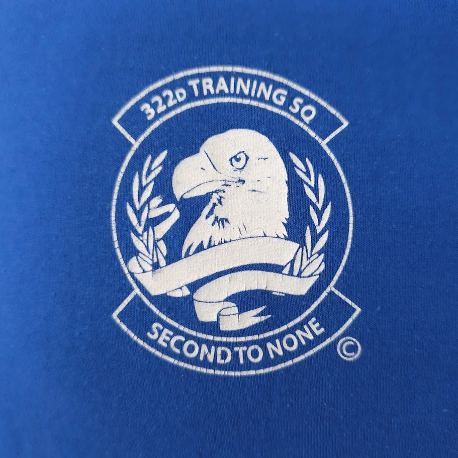 322nd Training Squadron T Shirt Mens Size Large Blue Second To None Get Some gallery