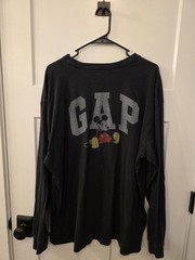 Gap Disney Xl Mickey Mouse Long Sleeve Black Shirt Gender Neutral
