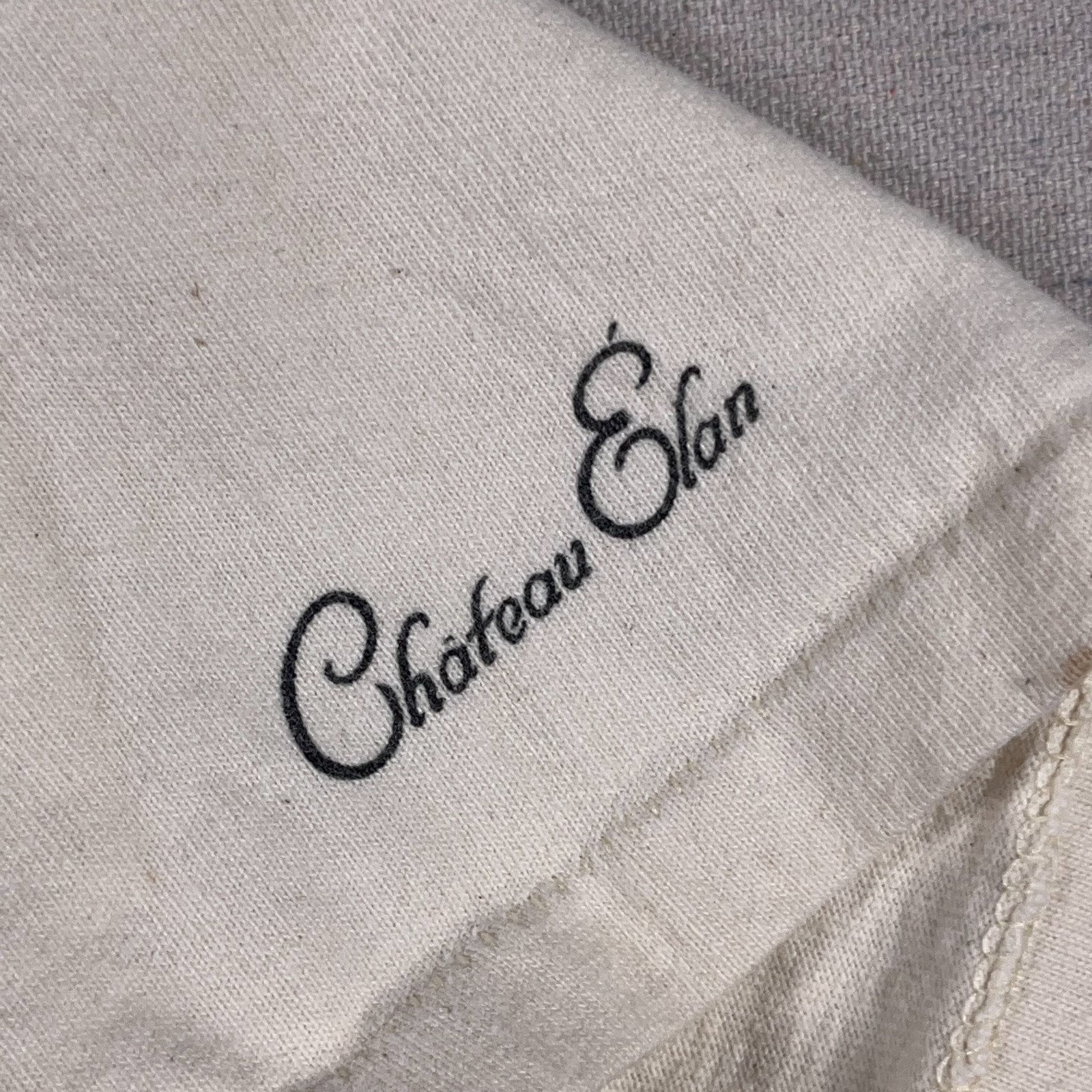 Vtg Wine Stain T Shirt Mens Medium Heavyweight Ivory Single Stitch MINC USA 90s gallery