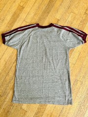 Vntg Gray Maroon Stripes Stallone Cobra 1986 Raglan Bantam Tshirt M 38-40 Small