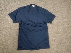 Sunspel England Design minimalist Light Blue Cotton Classic Fit T shirt