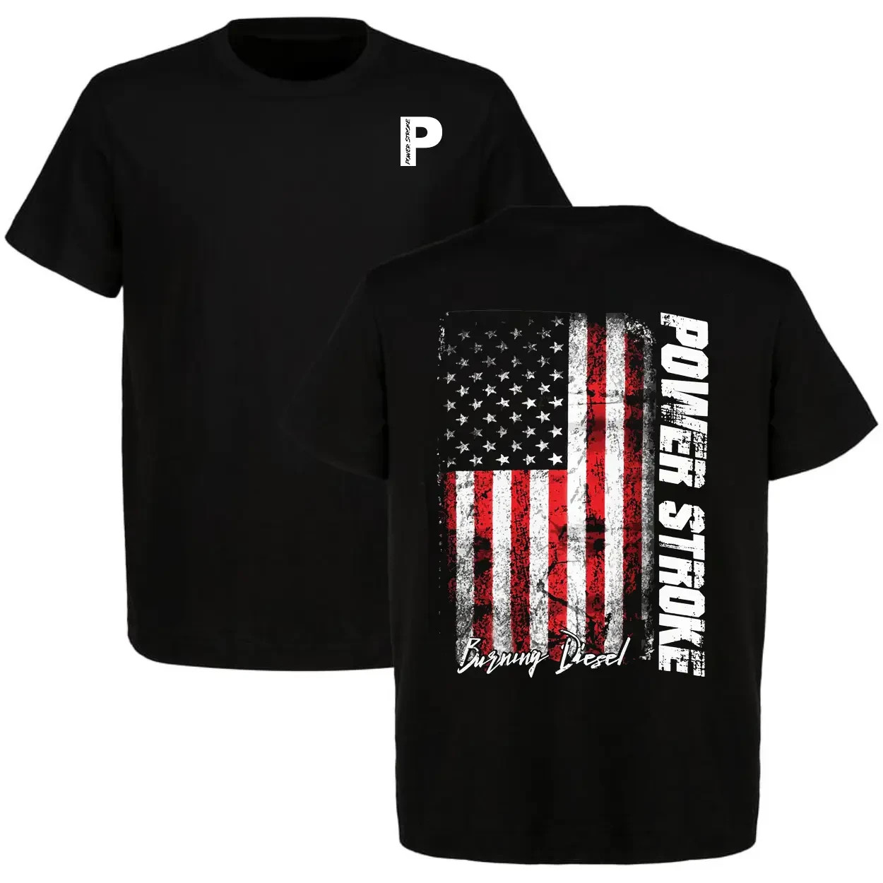 Power Stroke Burnt Out Flag T-Shirt