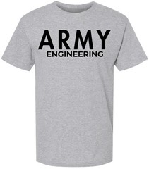 Army Engineering T-Shirt US Engineer Corps Graphic Short Sleeve Tee