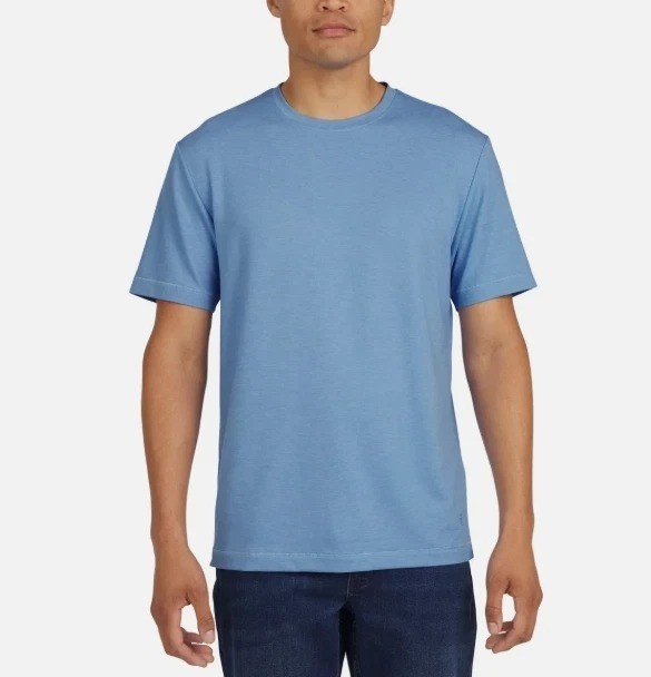 Kirkland Signature Men’s XXL Blue Pima Cotton Crewneck T-Shirt K1369
