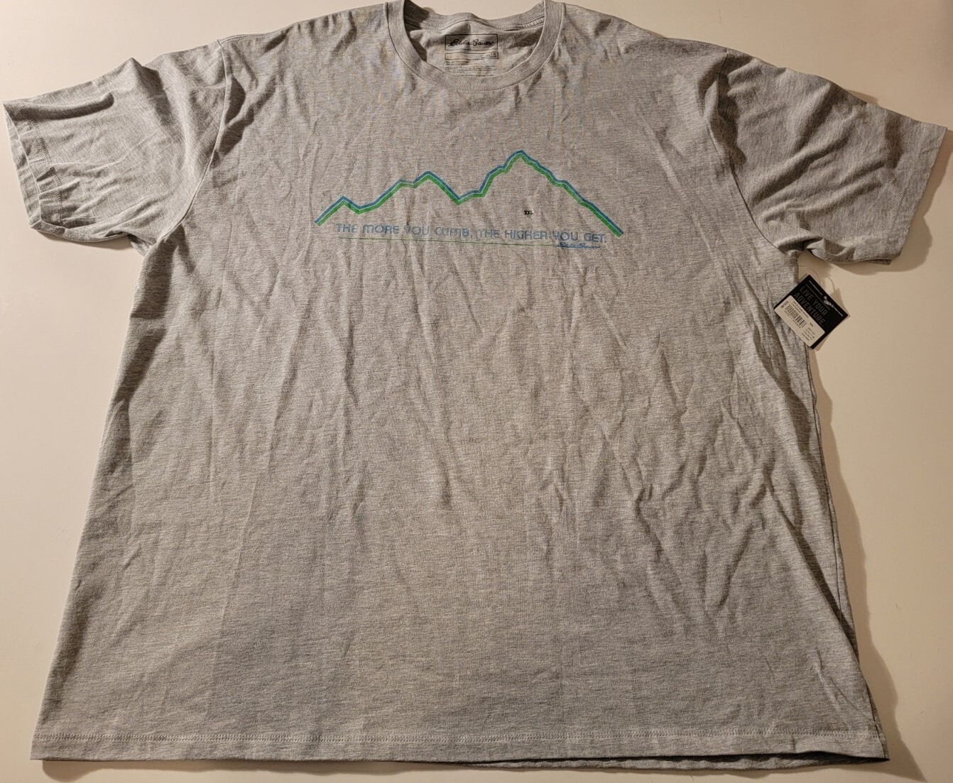 NWT The More You Climb The Higher You Get Eddie Bauer T Shirt 2XL polycotton gallery