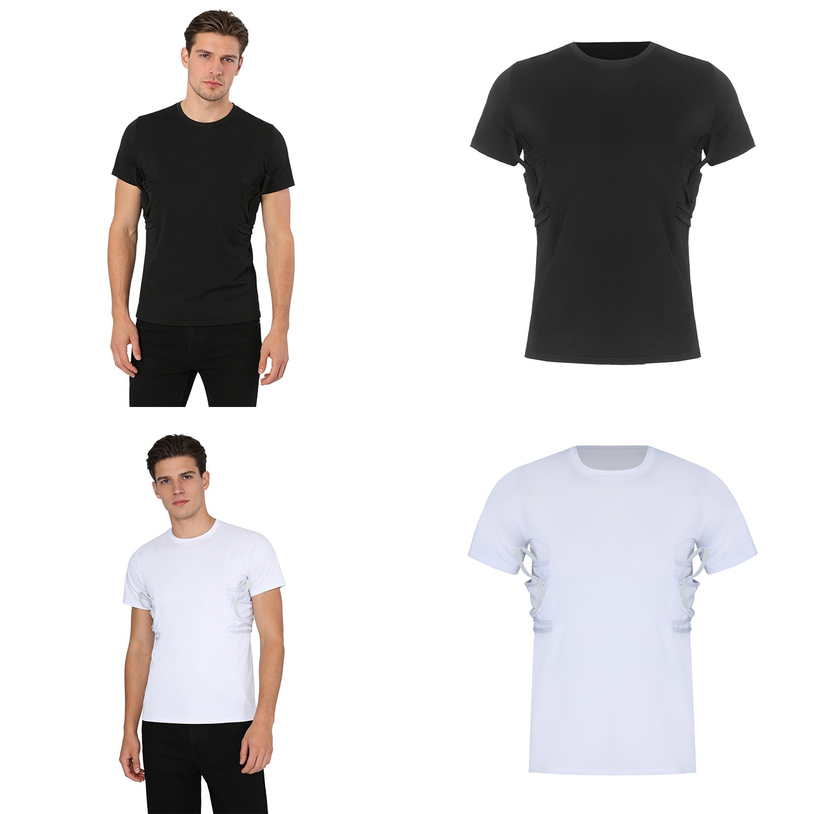 Men T-shirt Covert Tops Applications Shirt Assault Carry Stretchy Conceal
