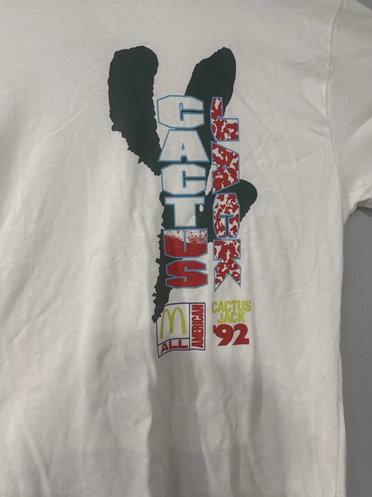 Cactus Jack Men's XL White Travis Scott McDonald's Graphic T-Shirt gallery