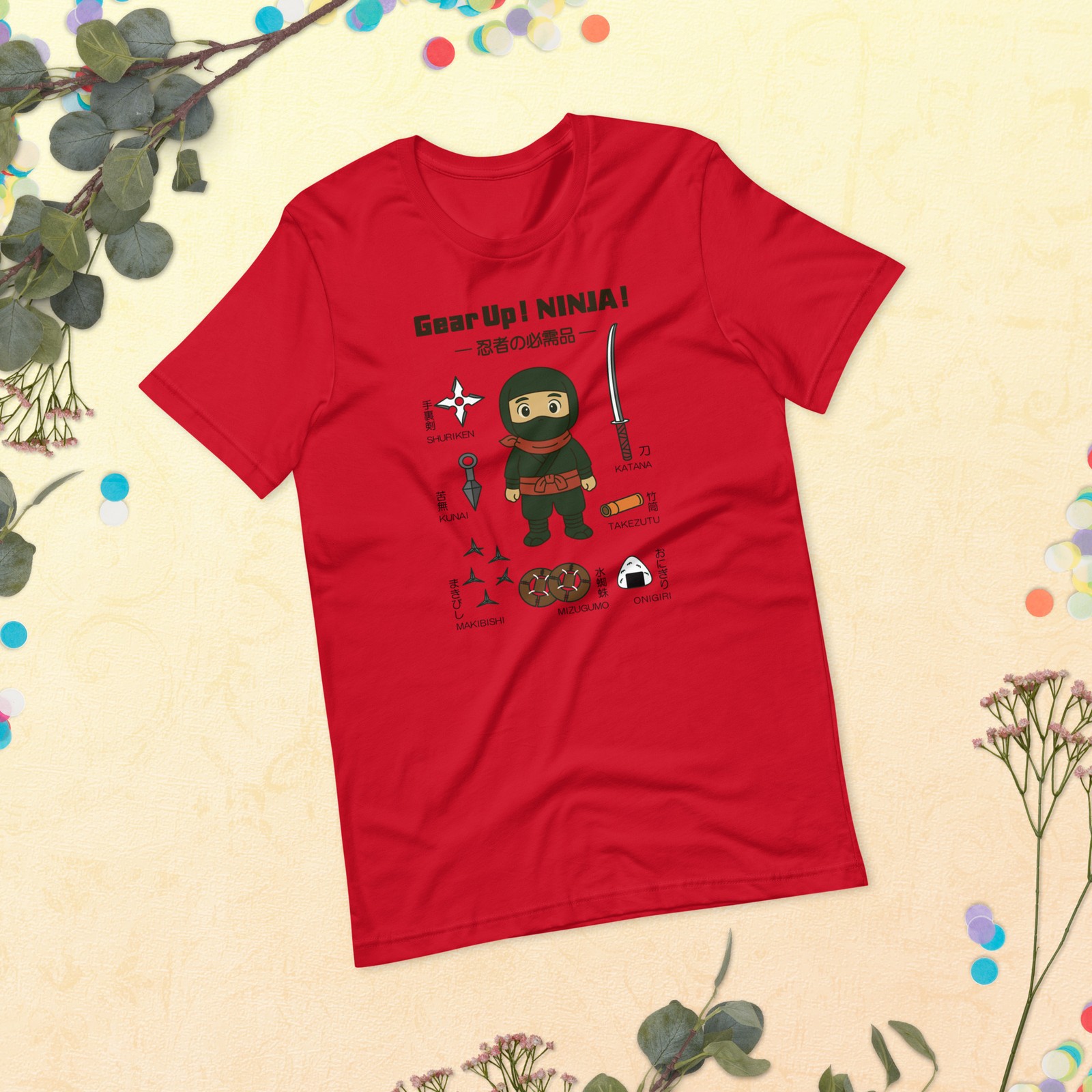 Gear Up! NINJA! – Essential Ninja Tools Unisex t-shirt
