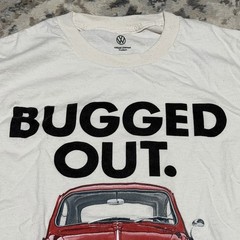 VW Volkswagen Red Bug Beetle Bugged Out T-Shirt Authentic Size Small