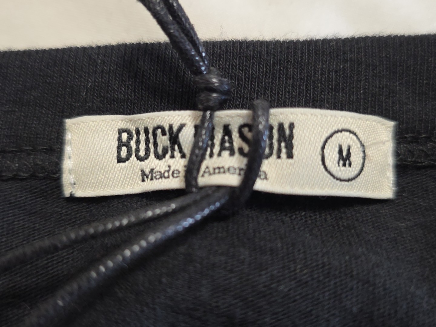 NEW Buck Mason Black Slub Modern Classic Essential Short Sleeve Tshirt Medium gallery
