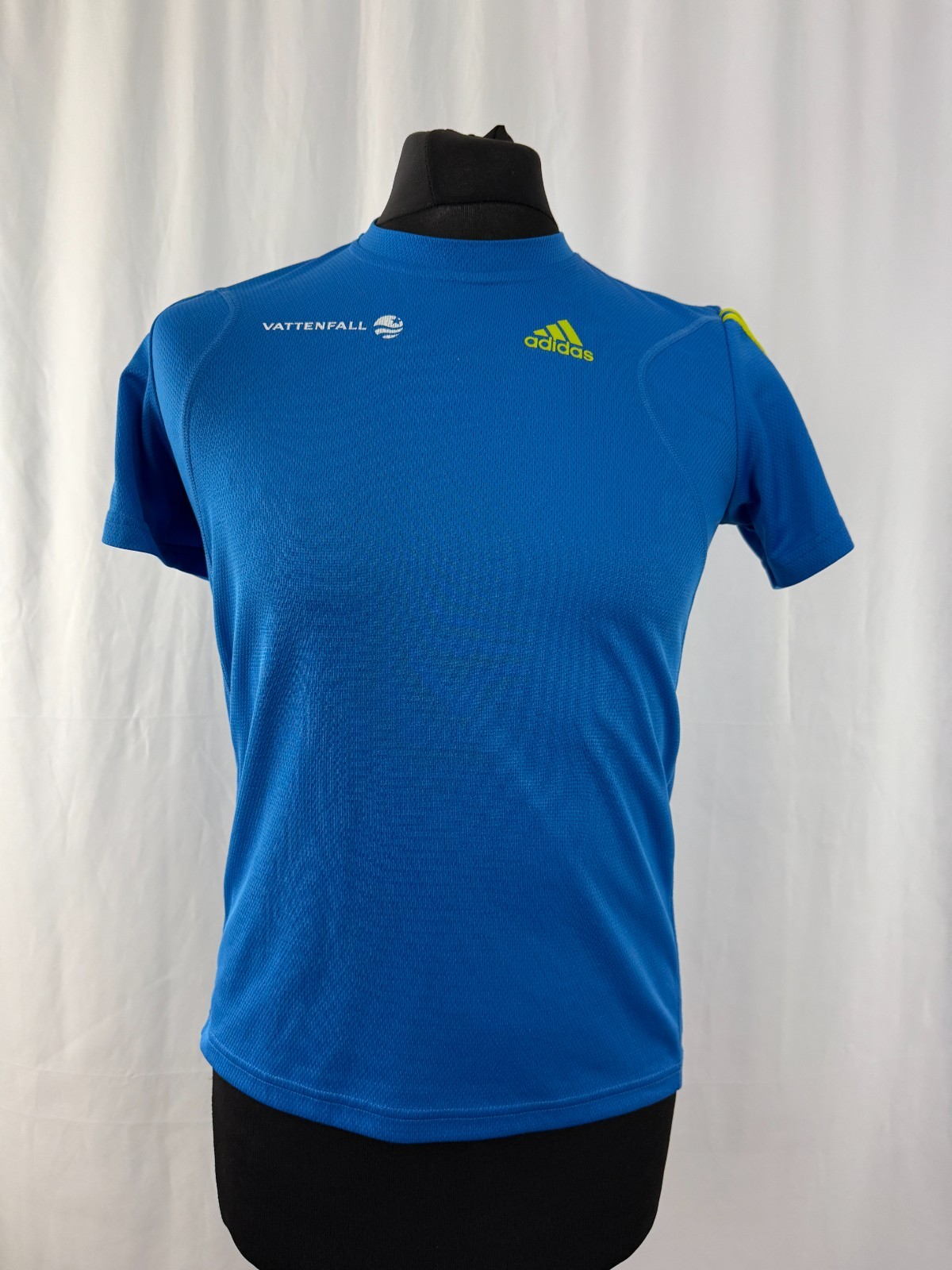 Adidas Vattenfall City Nacht 2010 Blue Running Shirt Mens XS Polyester 34-36 in gallery