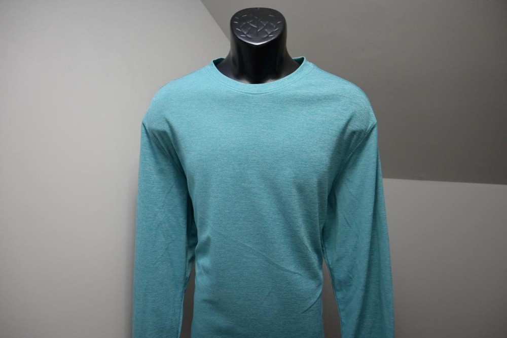 Duluth Trading Co. Wicking Polyester Nylon Shirt Baselayer Blue Mens Large
