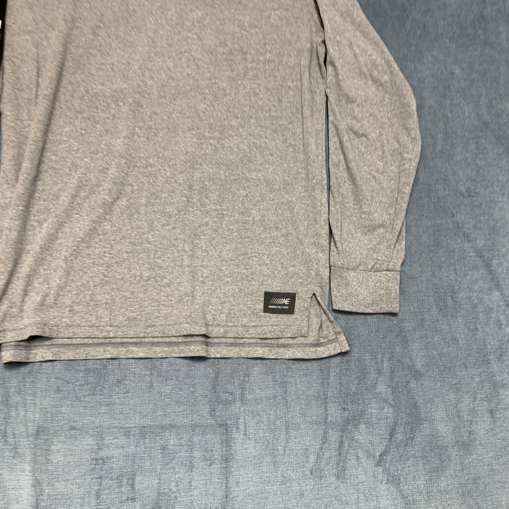 American Eagle Outfitters Flex Shirt Mens Medium Gray Long Sleeve Streetwear gallery