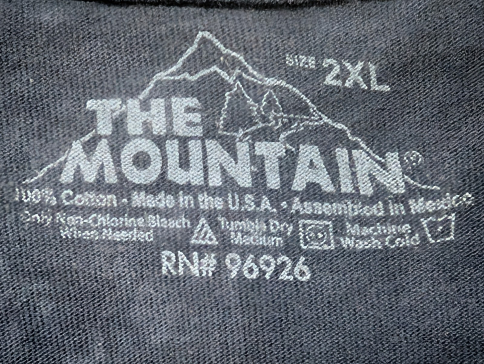 The Mountain Mens T-shirt Black 3 Three Wolf Moon Retired Logo 2XL #6435 gallery