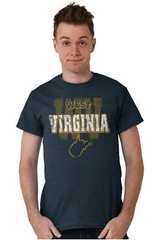 West Virginia Original Hometown Vacation WV Womens or Mens Crewneck T Shirt Tee