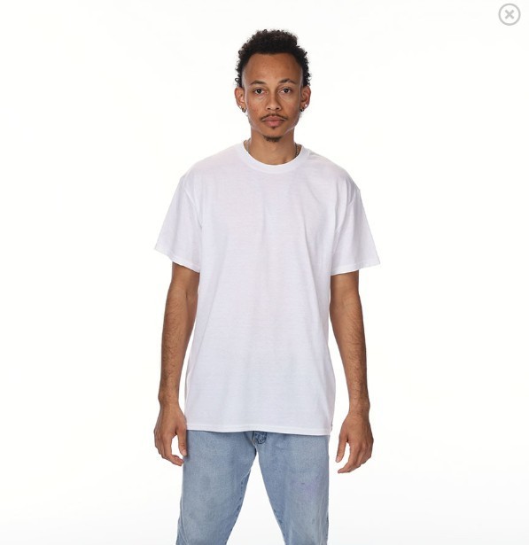 Gildan G800 Adult 5.5 oz 50-50 White T-Shirt Size Small - 5 count gallery