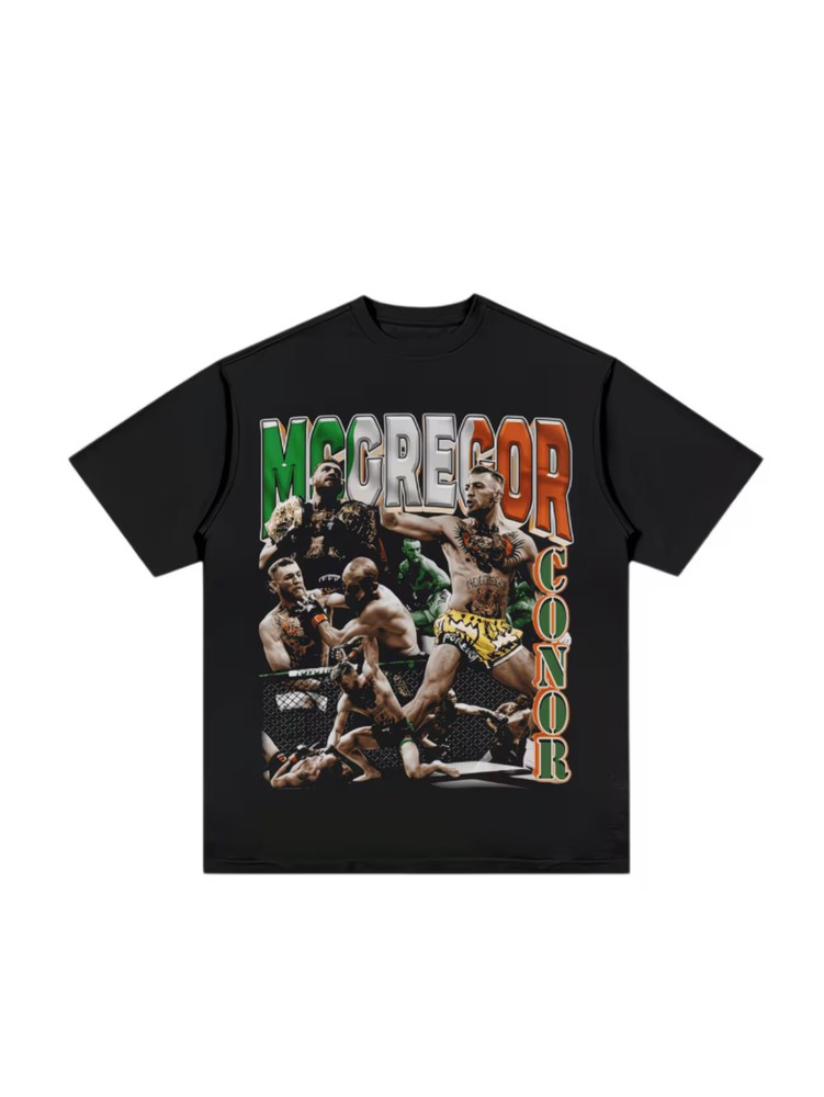 Men’S T-Shirt Featuring a Striking Mcgregor Design, Made From, Perfect for Casua