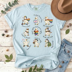Silly Goose LGBTQ Subtle Message Pride Shirt, Proud Geese Ally shirt