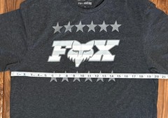 Men’s Fox Racing Heathered Black Graphic Shirt Motocross Motorcycle Dirt Bike