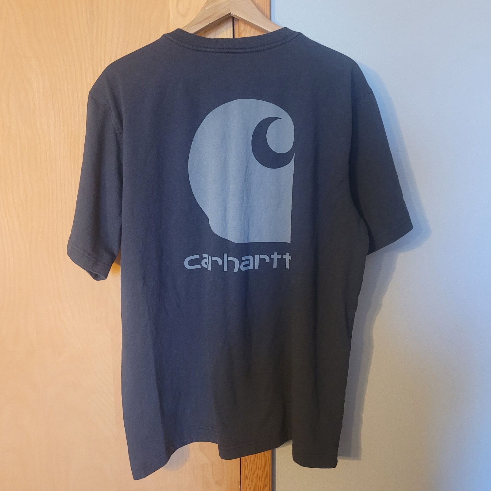 Carhartt Men's Size XL Relaxed Fit Black Heavyweight Short Sleeve Pocket gallery