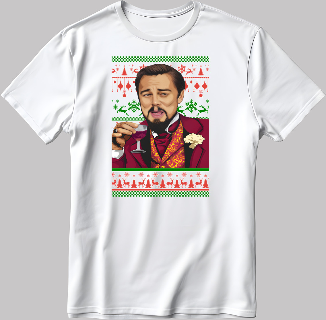 Leonardo Dicaprio Short Sleeve White-Black Men/ Women T Shirt KA33 gallery