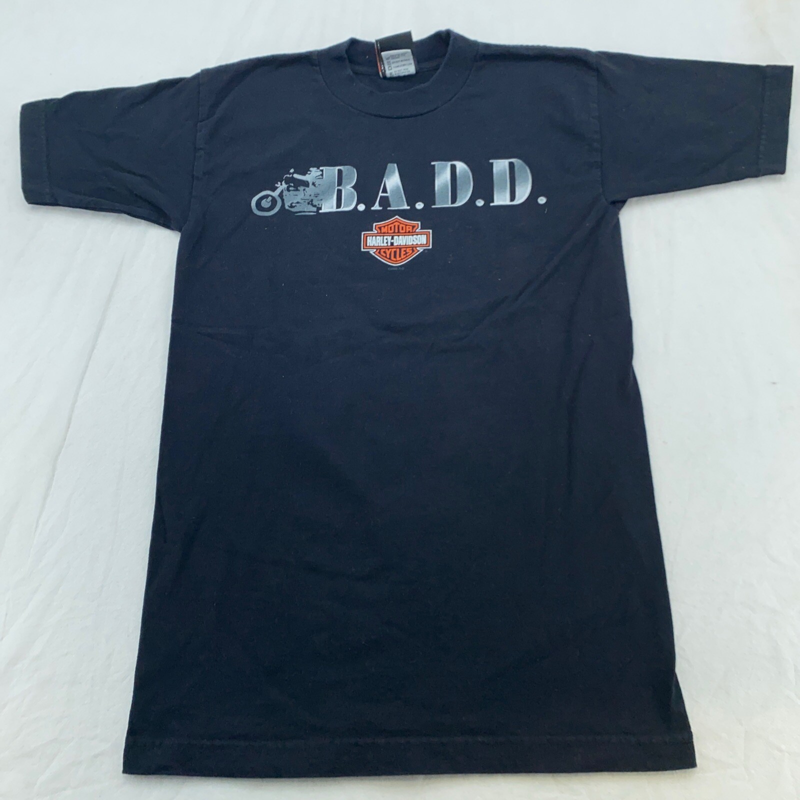 vtg HARLEY DAVIDSON BIKERS AGAINST DRUNK DRIVERS NYC T-Shirt 2XS/XS motorcycle gallery