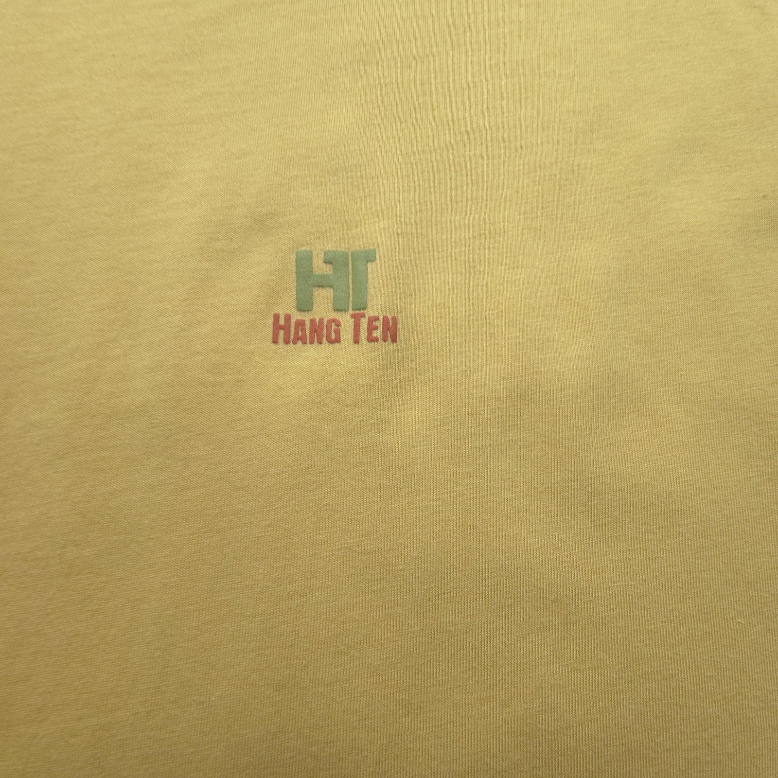 VTG Hang Ten Mens Shirt Small Yellow Basic Quite Surf Logo 90s Beach Hong Kong gallery