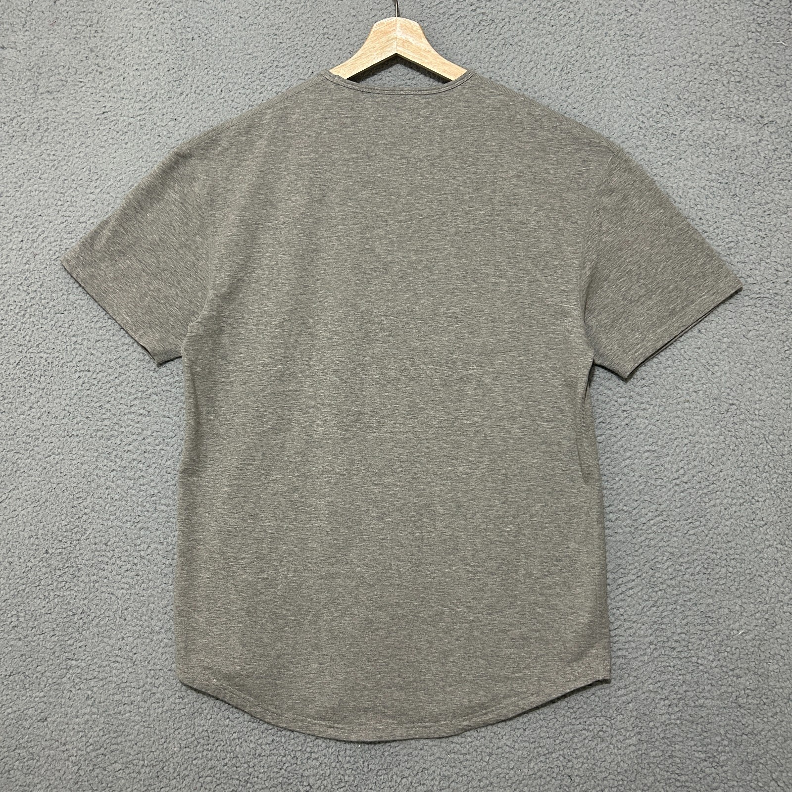 BYLT Drop Cut Lux Shirt Men's XL Gray Short Sleeve Stretch Performance gallery