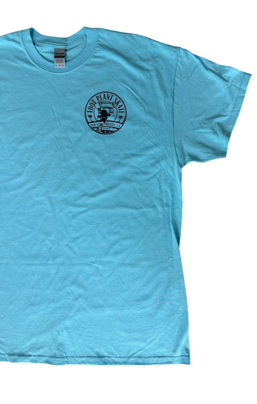 Blue Short Sleeve Shirt skateboard Foot Plant Skate California Extra Large Xl gallery