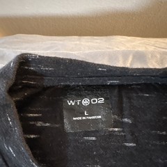 WT02 Men’s L Black NASA Space Graphic Print Crew Neck Short Sleeve T-Shirt