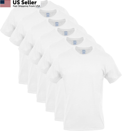Gildan Men's Crew T-Shirts, Multipack, Style G1100 XX-Large, White gallery