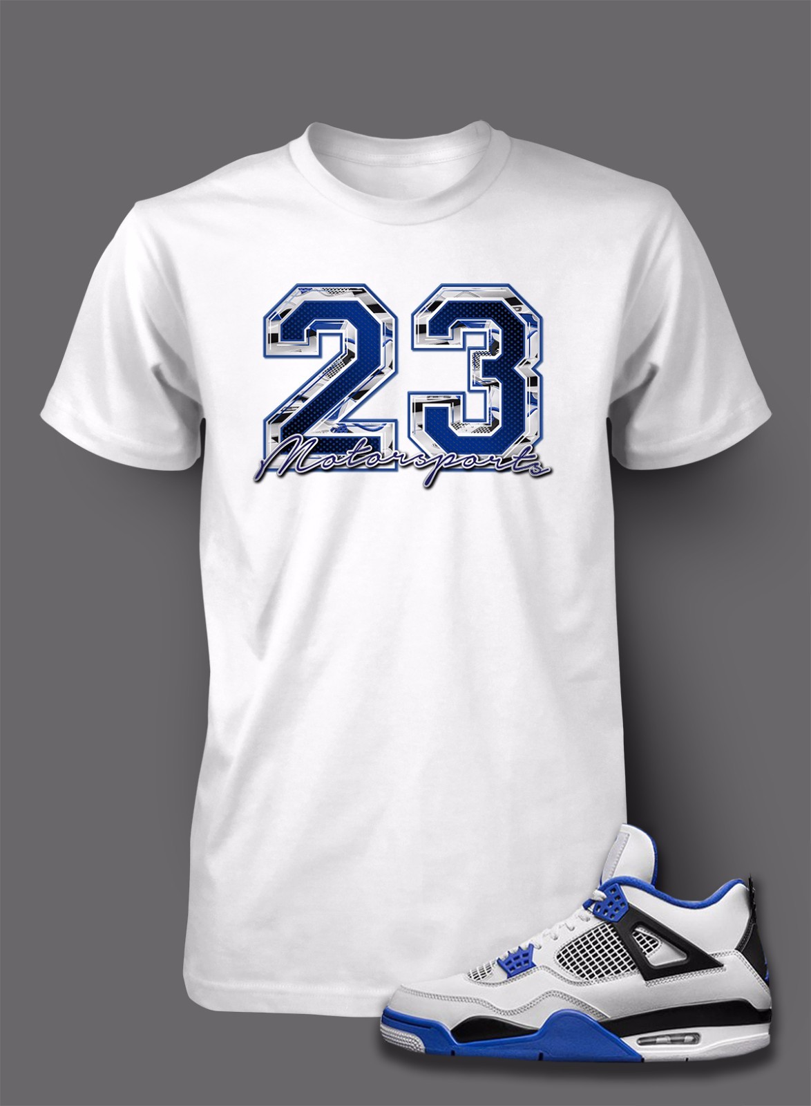 23 Graphic Sneaker Sport Tee Shirt Match J4 MOTORSPORTS Big Tall Pro Club Shaka