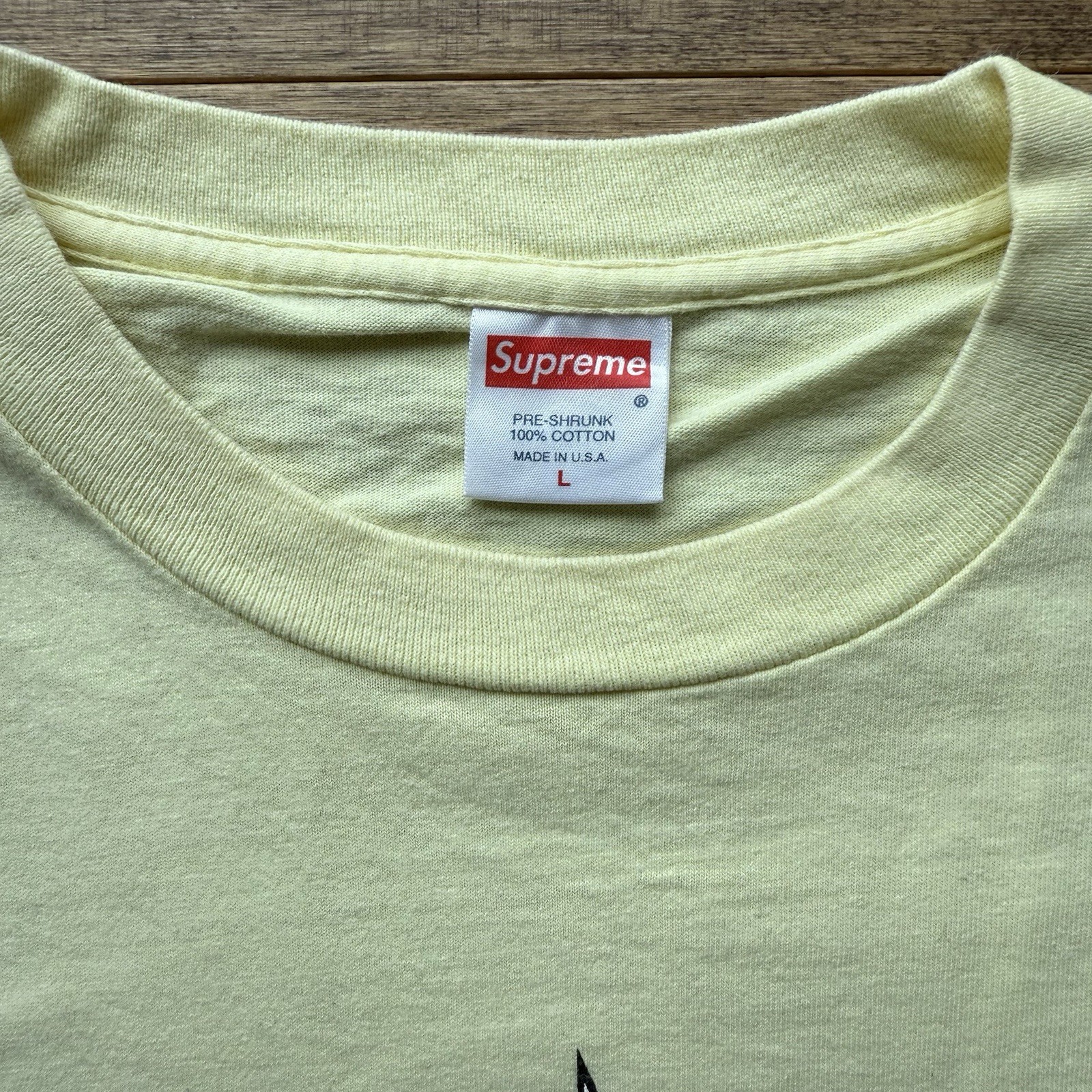 Vintage Supreme Yo Supreme MTV Raps Tshirt Pale Yellow Large 1999 gallery