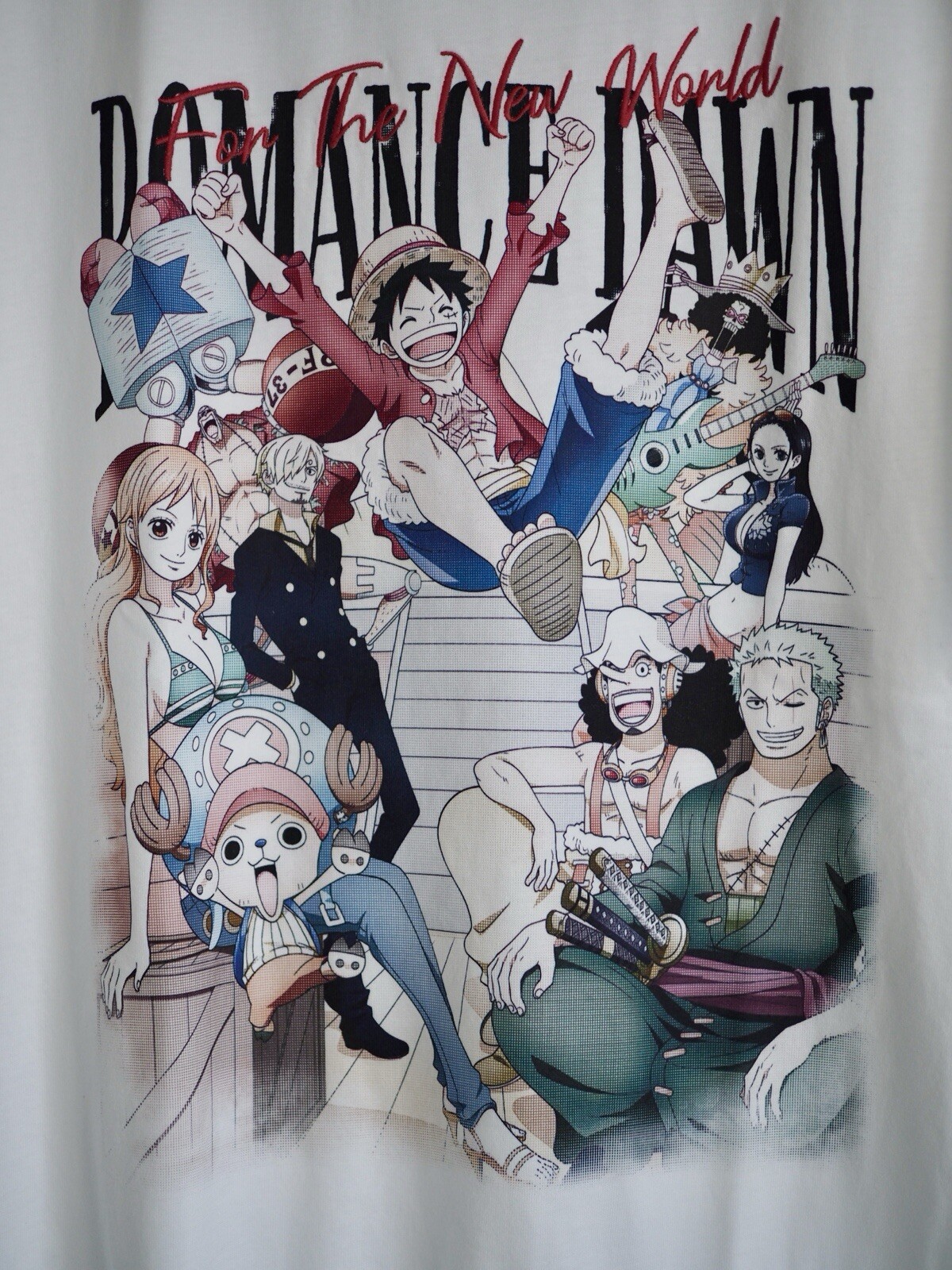 One Piece For The New World Romance Dawn Uniqlo T Shirt Large gallery