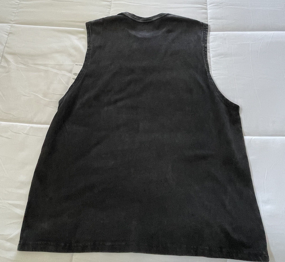 Hurley Men’s Large Black Washed Sleeveless Tank Top Logo Graphic Cotton NWT gallery