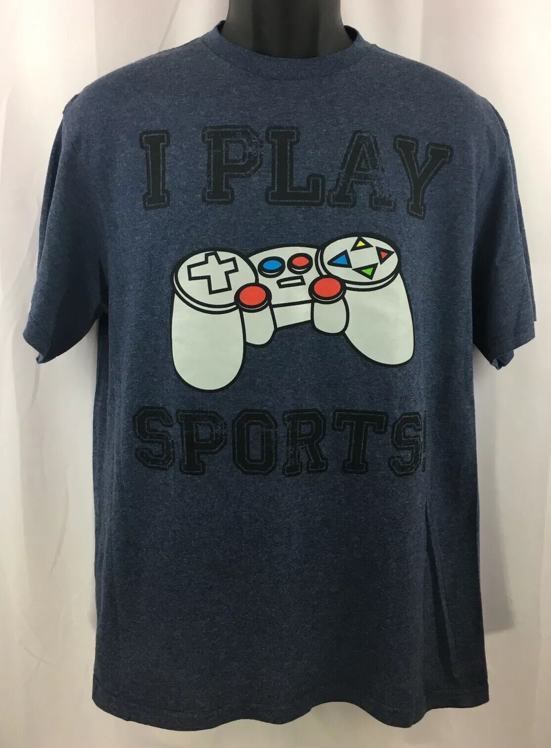 I Play Sports Control Pad Mens Graphic Tshirt Large Gamer gallery