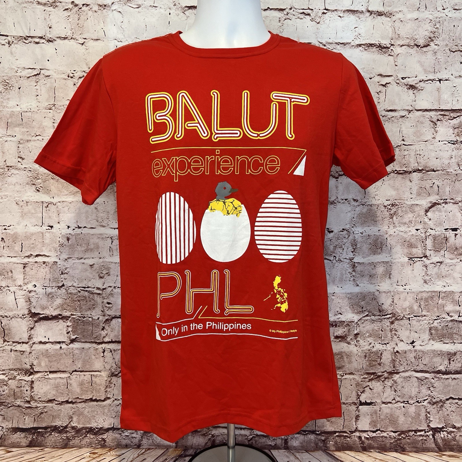 My Philippines Men’s Red Graphic Print Bault Experience Short Sleeve T-Shirt M gallery