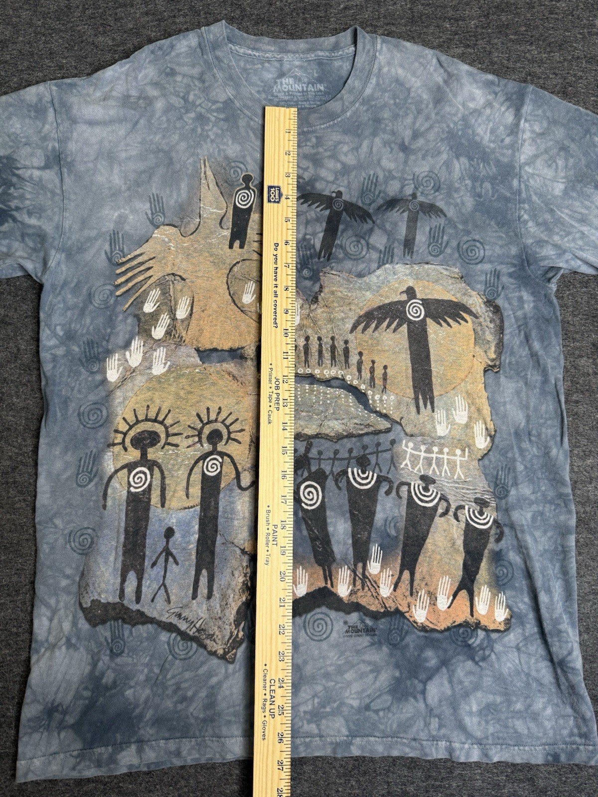 The Mountain Flight Of The Shaman Shirt Size L Vintage Short Sleeve Tie Dye gallery